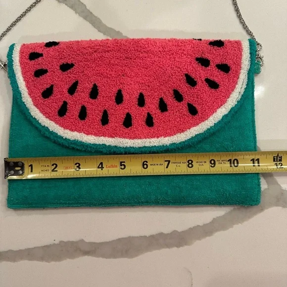Watermelon Themed Clutch with Chain Strap - Picture 3 of 5